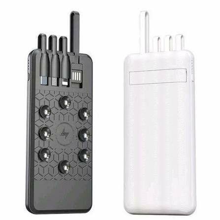 Chargeur portable 10000mAh avec plusieurs connecteurs