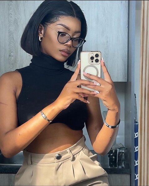 Turtle neck crop top