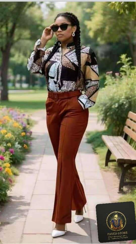 Pantalons évasés élégants