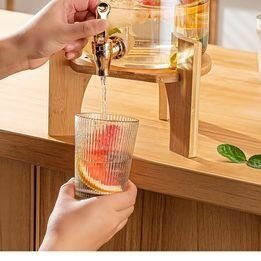 Beverage Dispenser Beverage Container Fruit Teapot brown