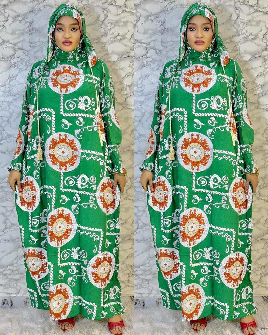 Chics Abayas doubles capuches en coton