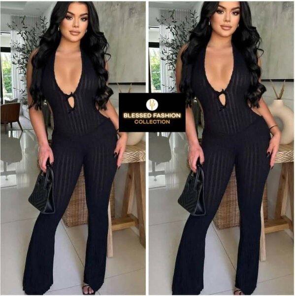 Combinaison noire élégante