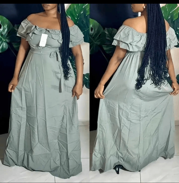 Robe Maxi Épaules Dénudées