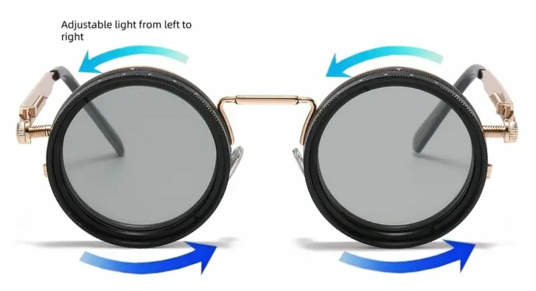 Lunettes Steampunk à Lentilles Réglables