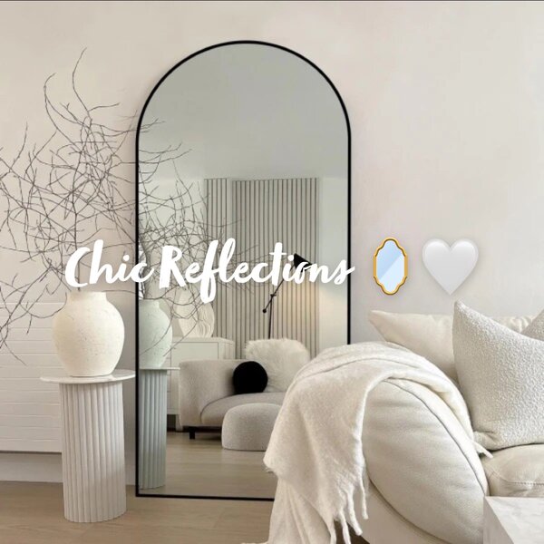 Full body length arch mirror