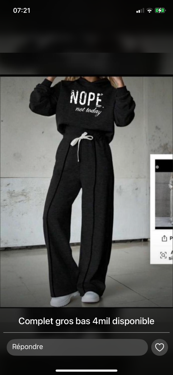 Tenue décontractée "NOPE"