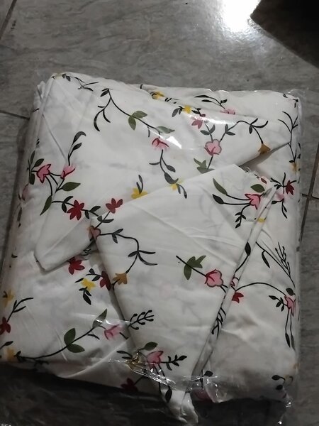 Parure de lit florale en coton