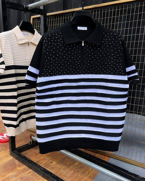 Polo à rayures élégantes