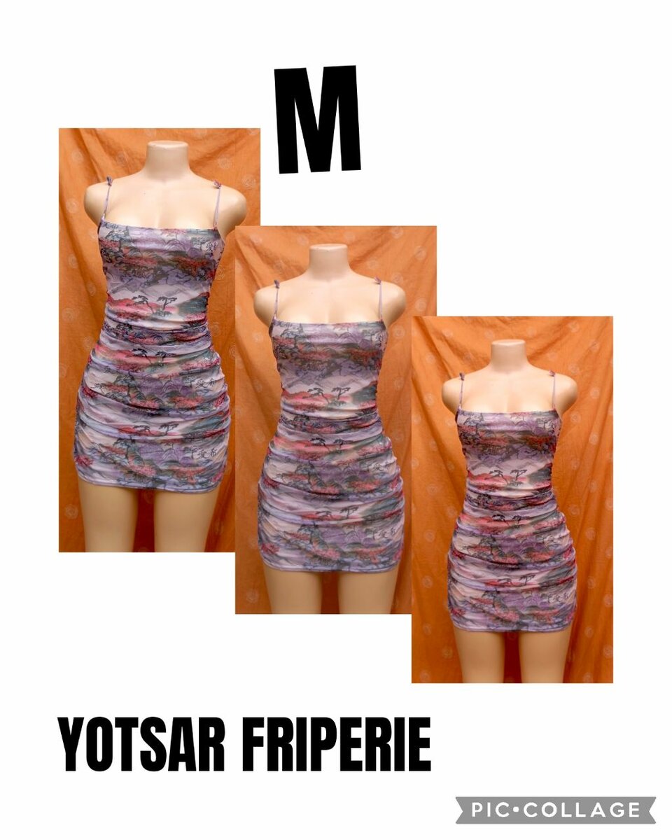 Robe été moulante imprimée