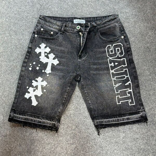 Shorts en jean imprimés mode