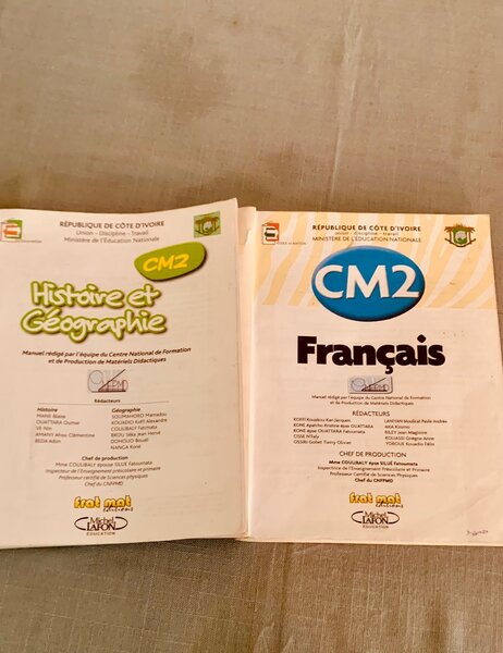 Manuels scolaires CM2 Côte d'Ivoire
