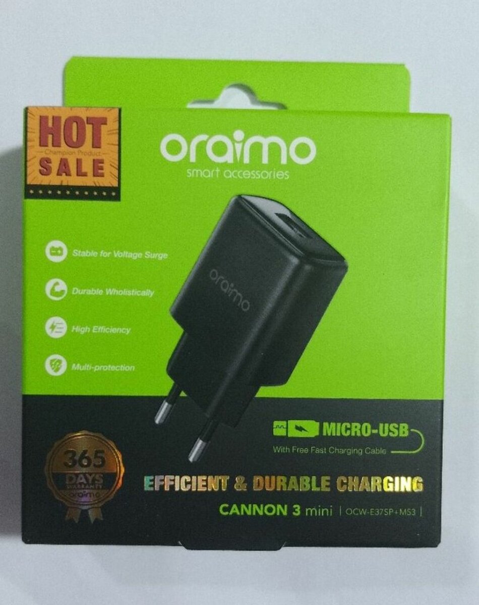 Oraimo Chargeur Micro-USB Efficace