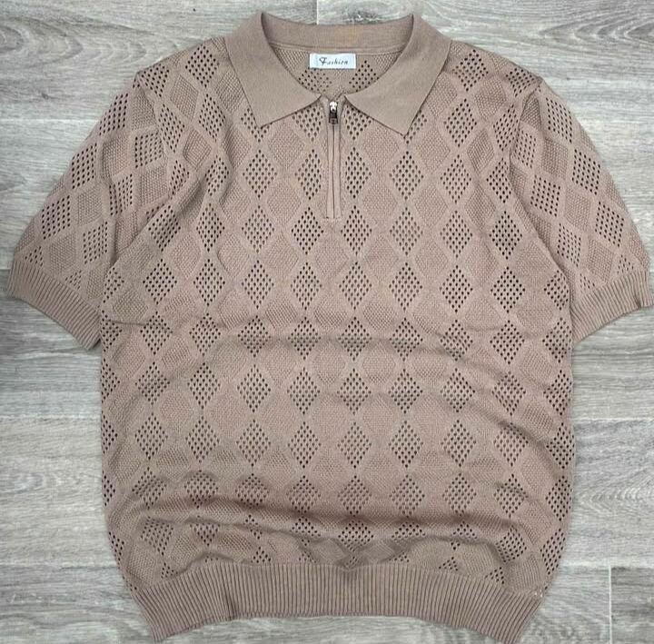 Pull homme en maille respirante