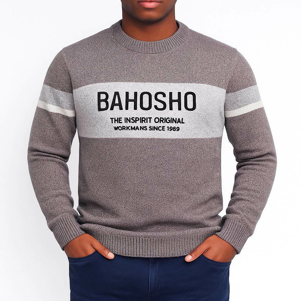 Pull col rond homme stylé