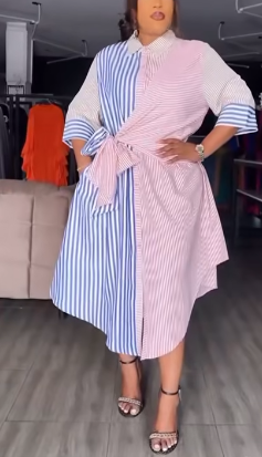 robe rose-bleu