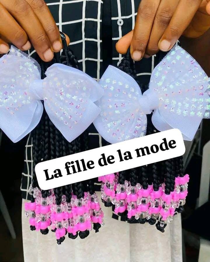 Extensions tressées colorées