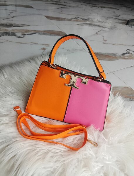 Sac bandoulière bicolore femme