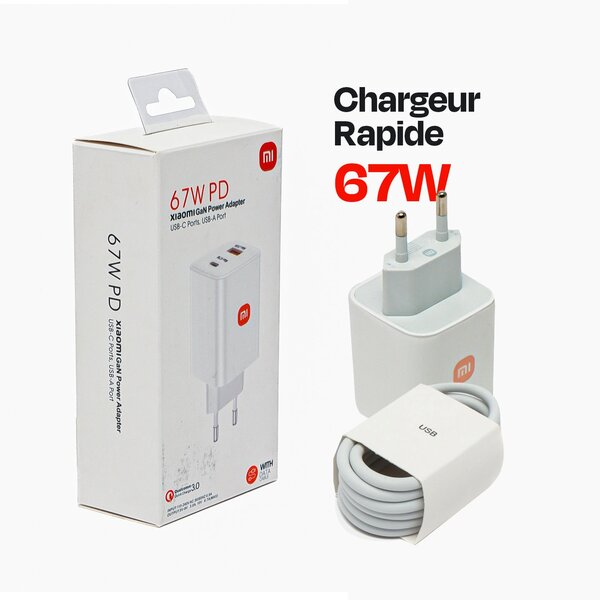 Chargeur Rapide 67W Xiaomi