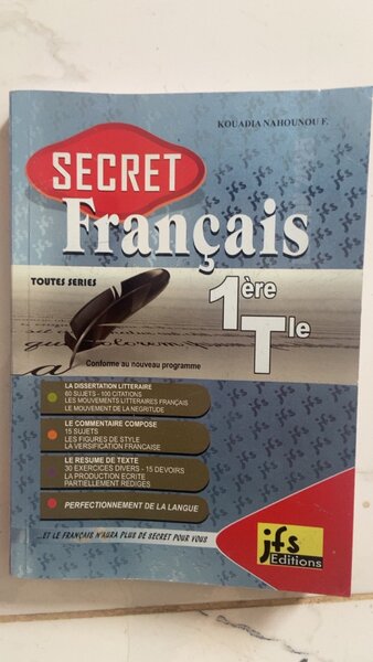 Livre "Secret Français 1ère Tle"