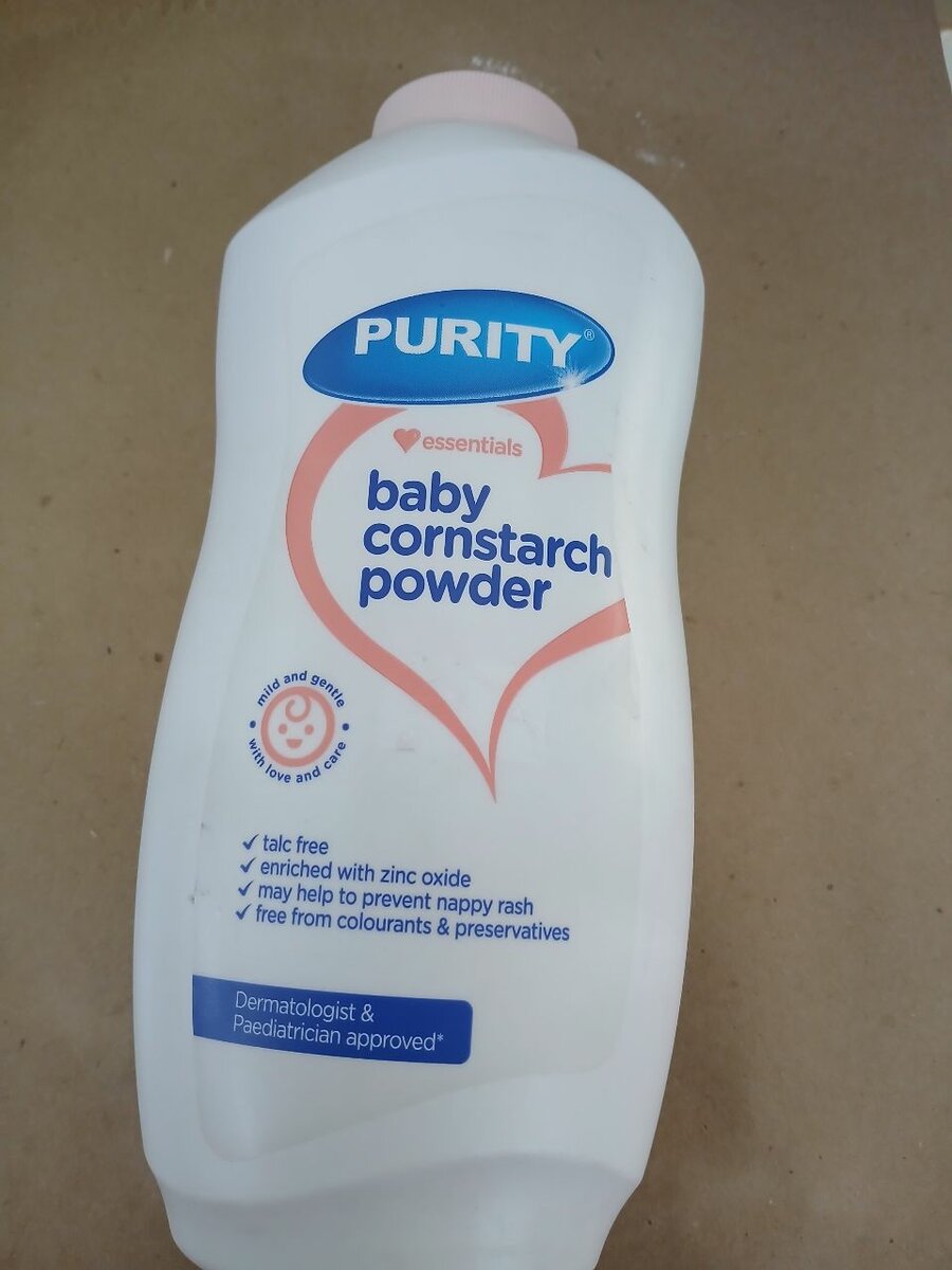 Purity baby cornstarch powder