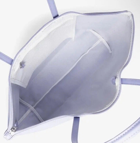 Sac cabas en cuir lavande