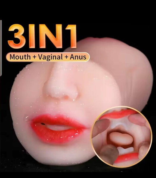 Masturbateur 3 en 1 Réaliste