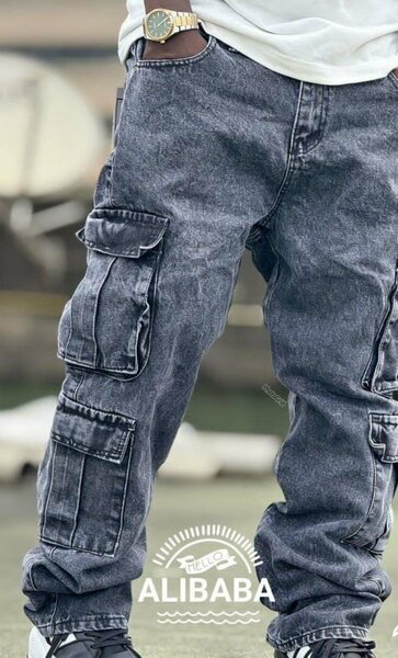 Jeans cargo homme décontractés