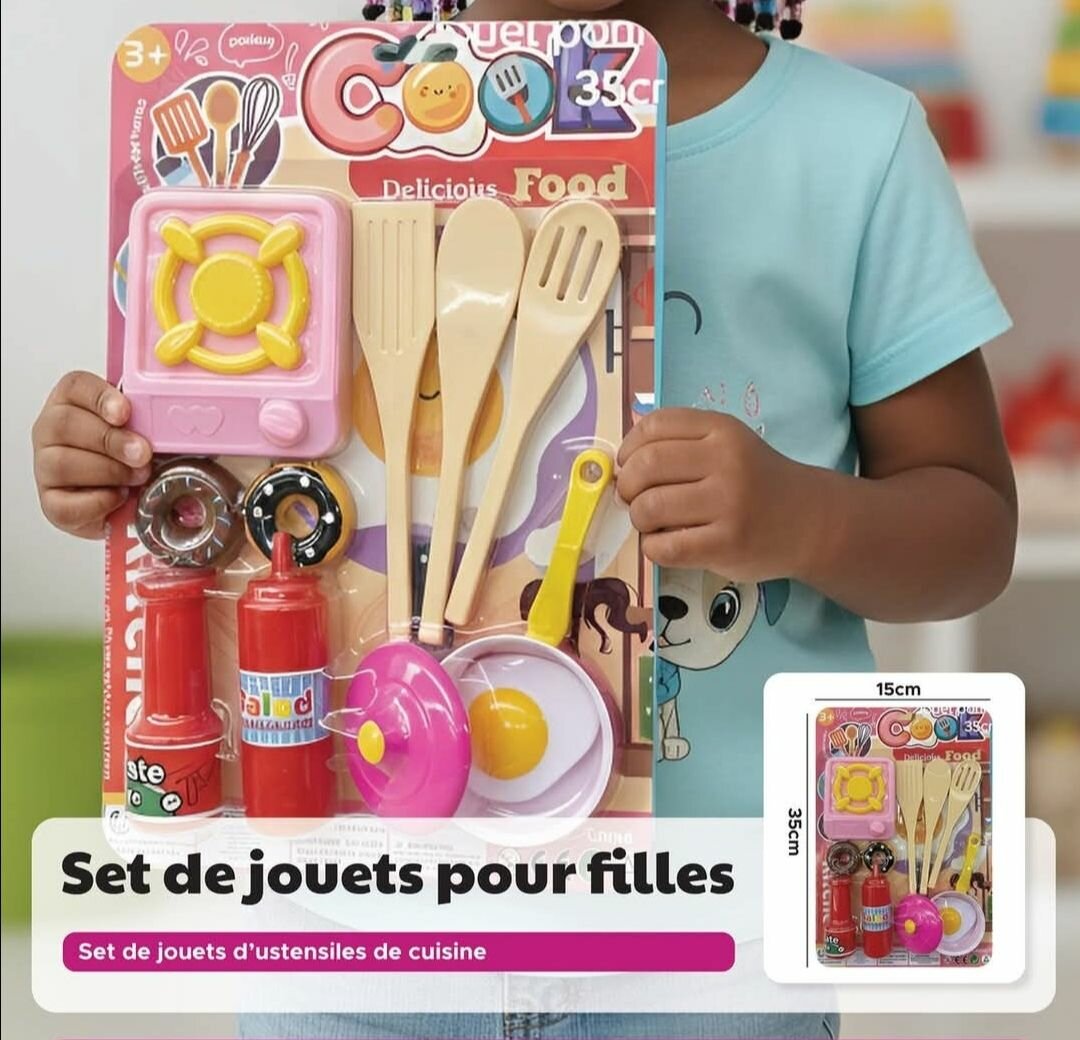 Set d'ustensiles de cuisine pour enfants