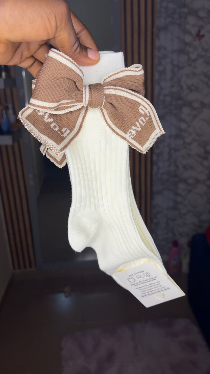 Chaussettes avec Noeud Élégant