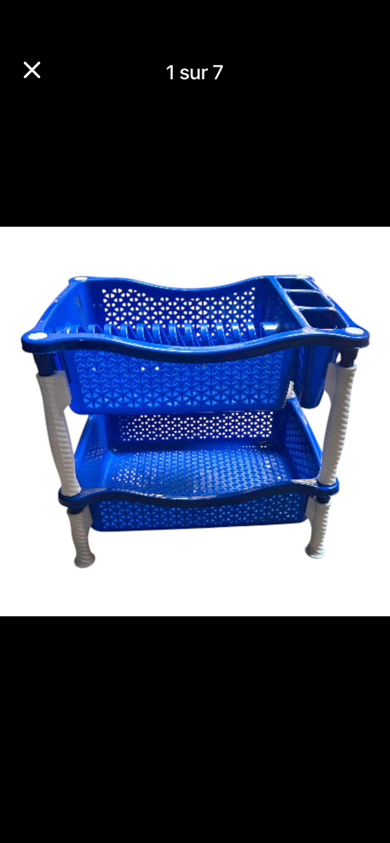 Étagère de rangement bleu