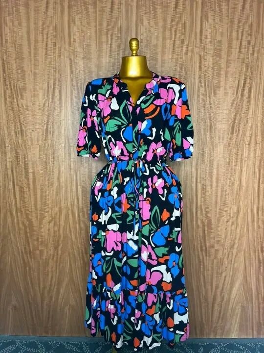 Robe longue à motifs floral