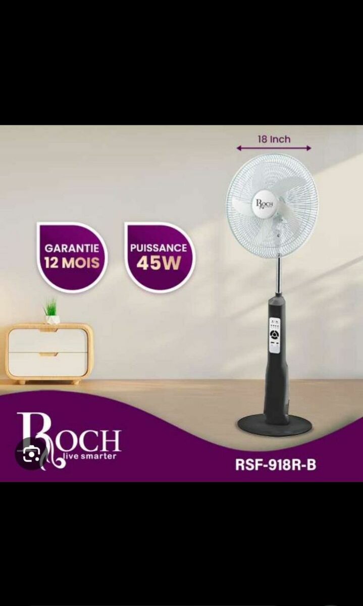 Ventilateur rechargeable - RSF 918R - Télécommandé