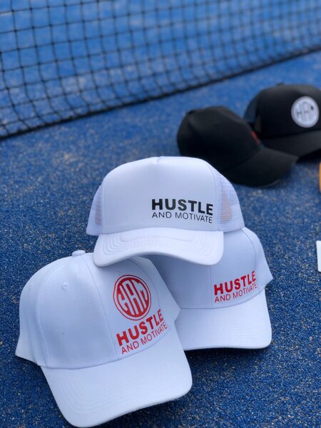 Hustle and motivate caps k65
