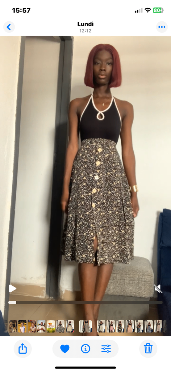 Jupe fleurie élégante