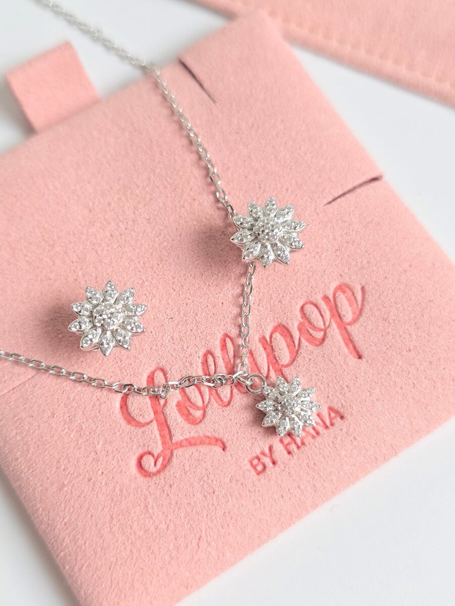 Ensemble de bijoux strass femme