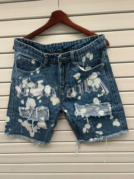 Shorts en jean déchiré décontractés
