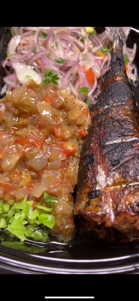 Poisson fumé avec attiéké