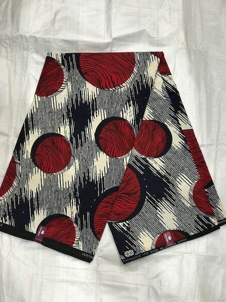 Original Cotton Wax Chitenge Fabric with 6 Yard Print 