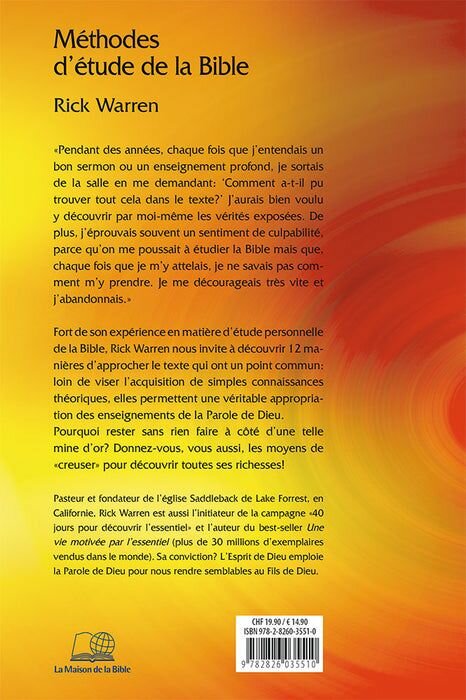 Méthodes d'étude de la Bible