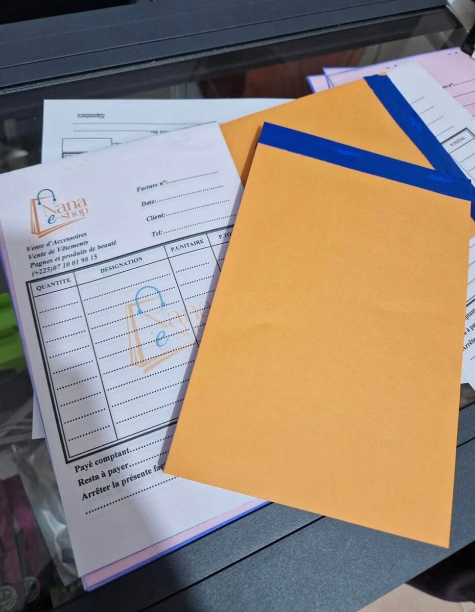 Carnets de Quittances et Reçus