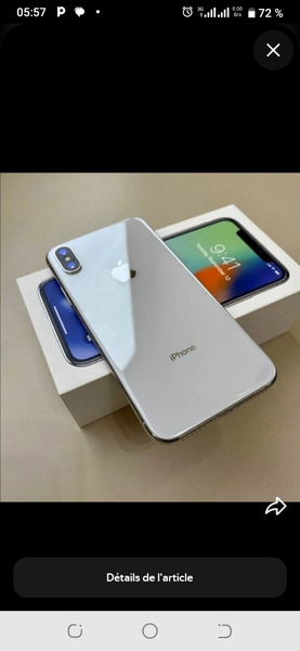 iPhone X - Argent - 64 Go