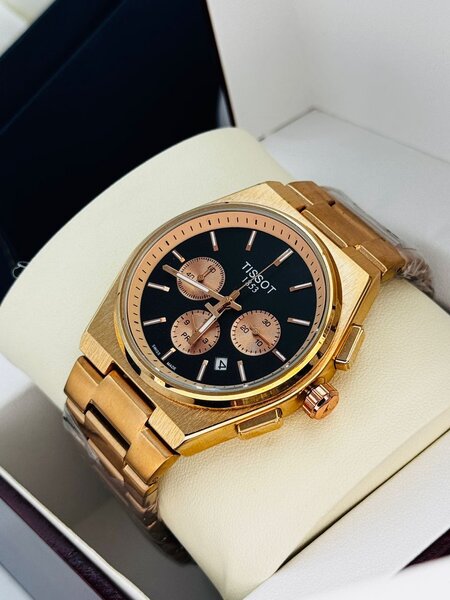 Montre Chronographe Dorée Homme