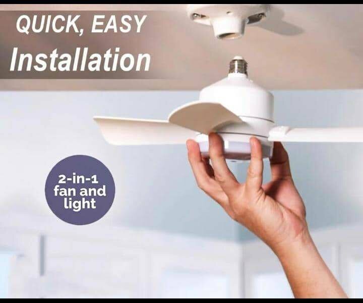 Ventilateur avec lumière.