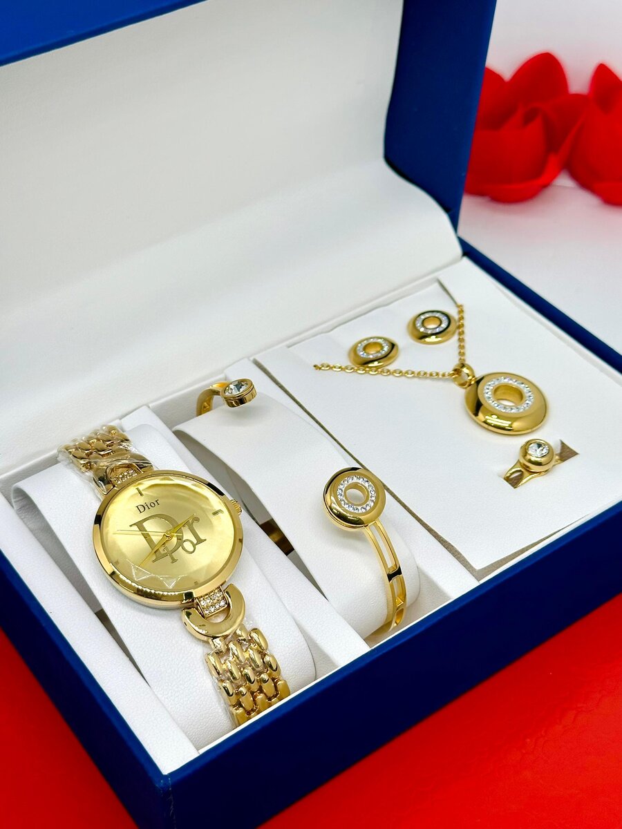 Set de Montre et Bijoux Élégant