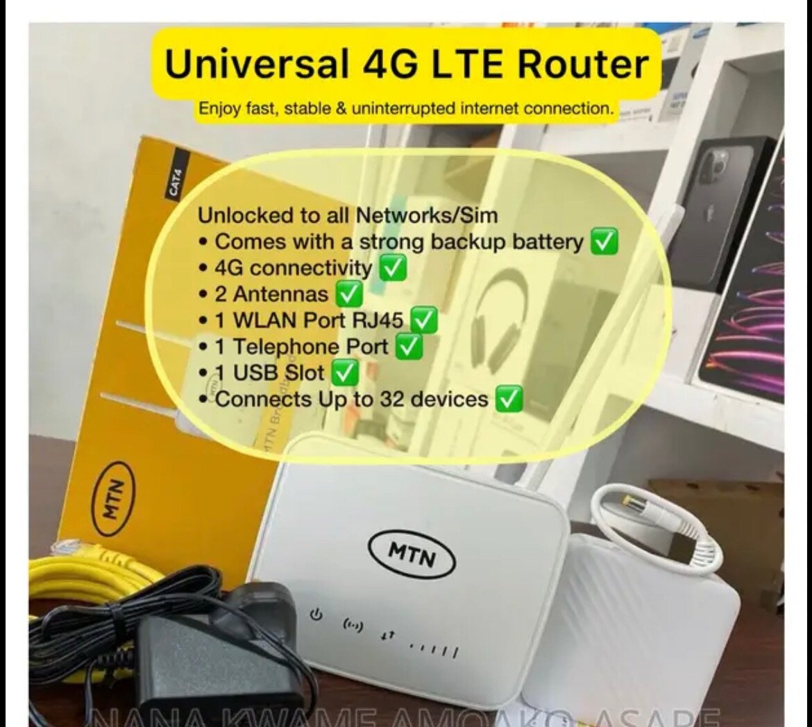 MTN S20 Cat 4 LTE Universal Router(Uses Any Network)