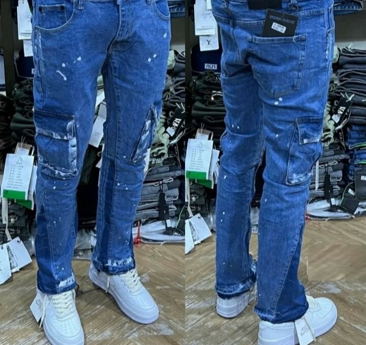 Jean cargo décontracté homme