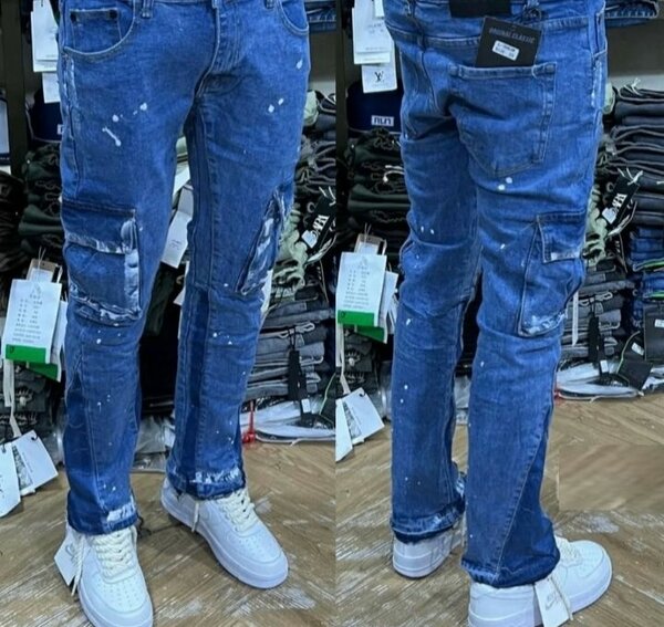 Jean cargo décontracté homme