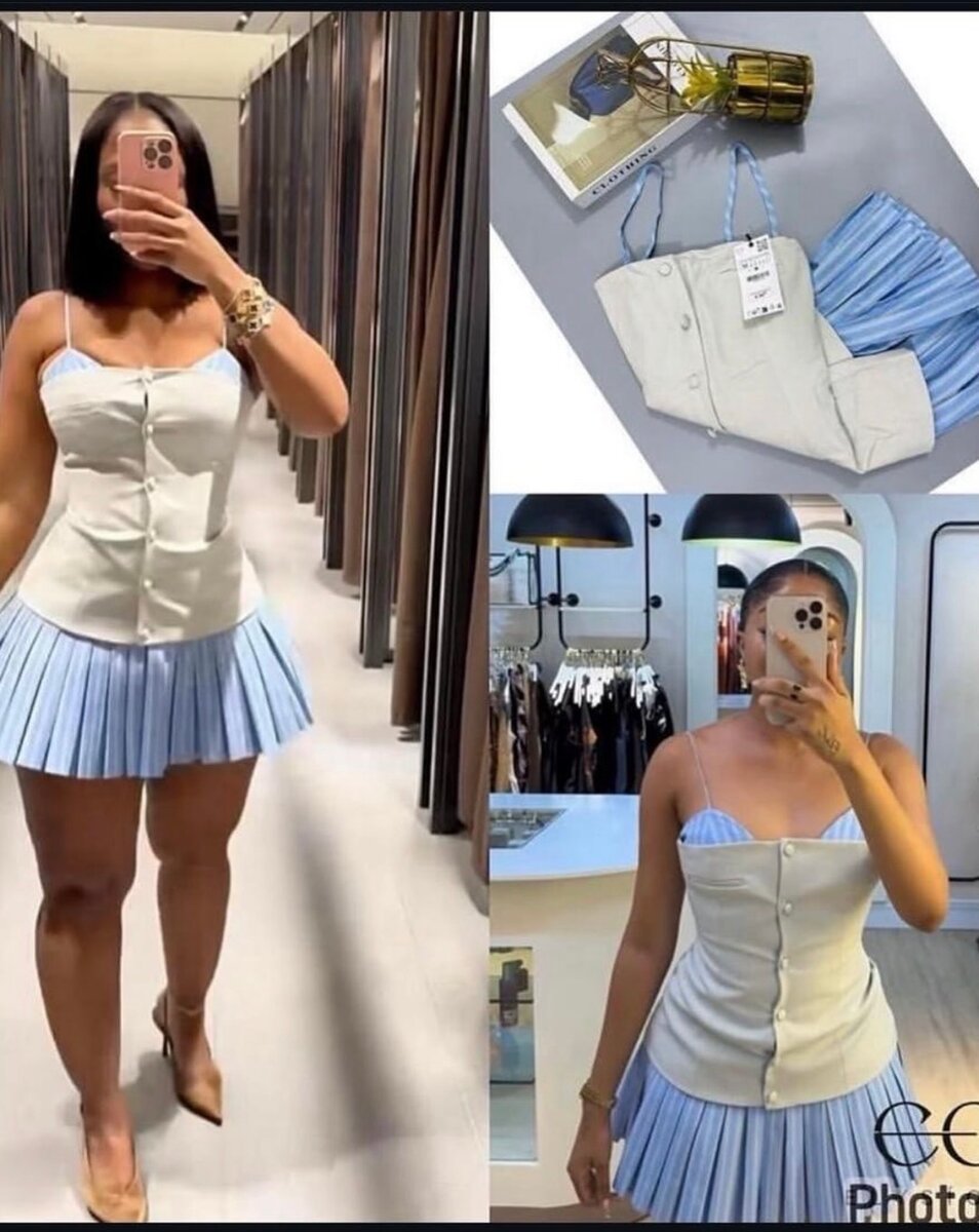 Robe bustier plissée élégante