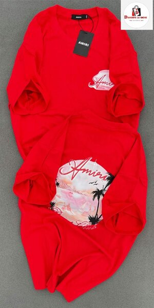 T-shirt rouge tendance pour homme