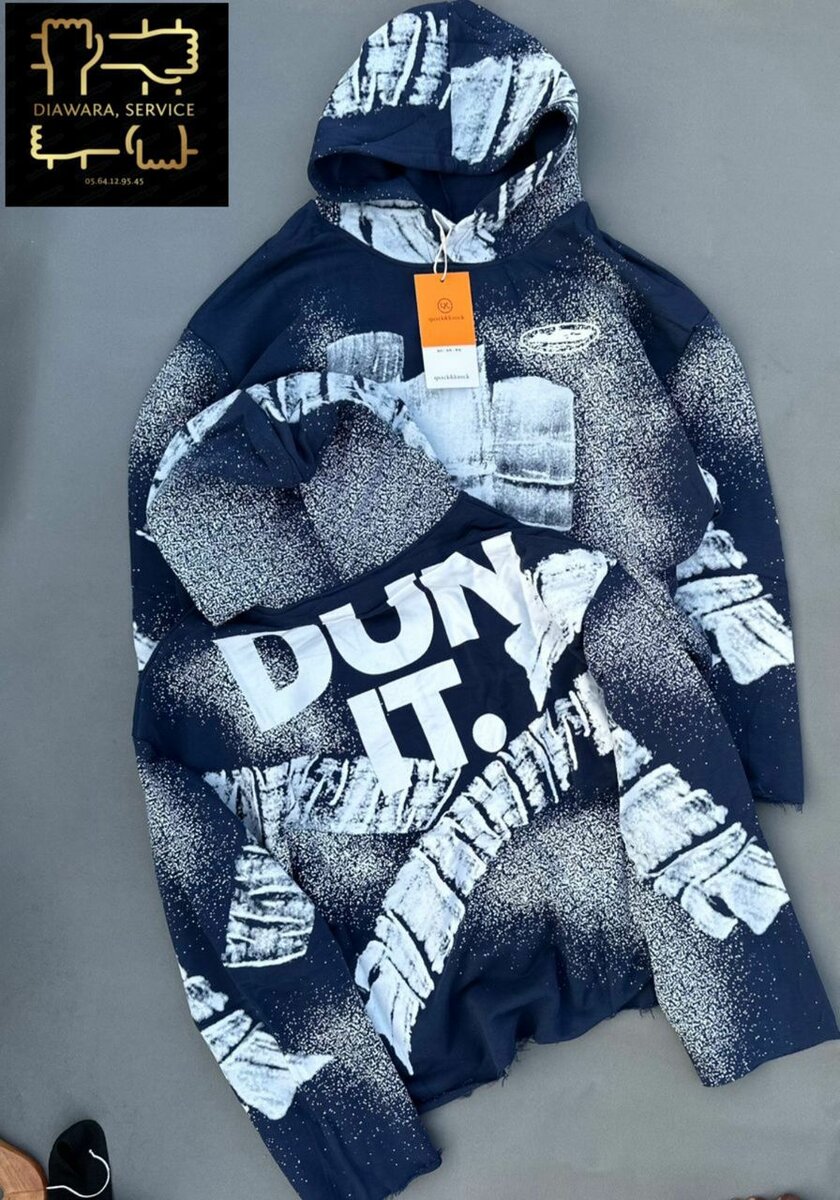 Sweat à Capuche Graphique Unisexe